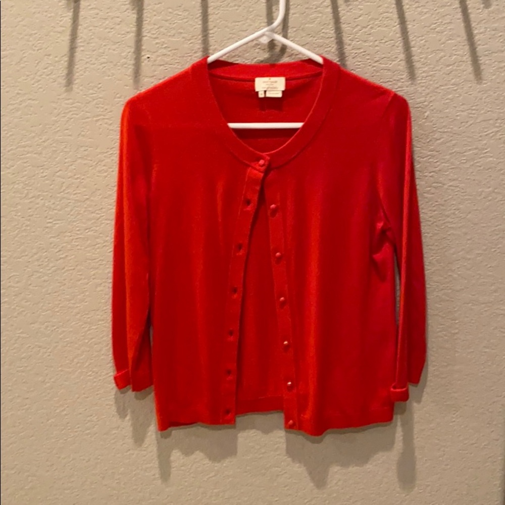 Red Kate spade cardigan